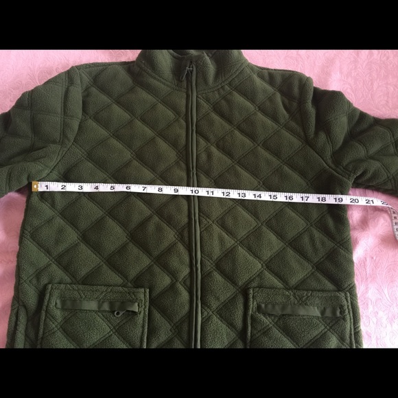 Charter Club Quilted Fleece Jacket-Medium - Picture 9 of 12